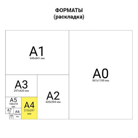 Папка-регистратор BRAUBERG с двухсторонним покрытием из ПВХ, 70 мм, синяя, 222655