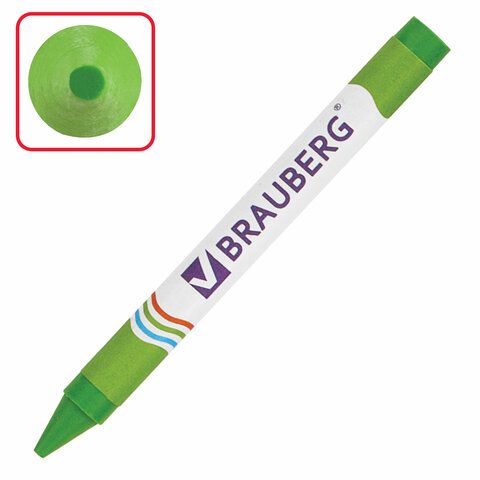 Восковые мелки BRAUBERG 6 шт., НАБОР 12 цветов, 222962