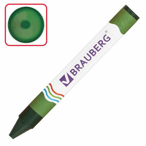 Восковые мелки утолщенные BRAUBERG 2 шт., 6 цветов, 222965