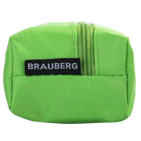Пенал-косметичка BRAUBERG, ассорти 5 цветов, &quot;Радуга&quot;, 20х6х4 см, дисплей, 223267