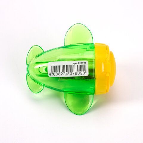 Точилка BRAUBERG 18 шт. &quot;JET&quot;, 3 угла заточки, пластиковая с контейнером, ассорти, 223591