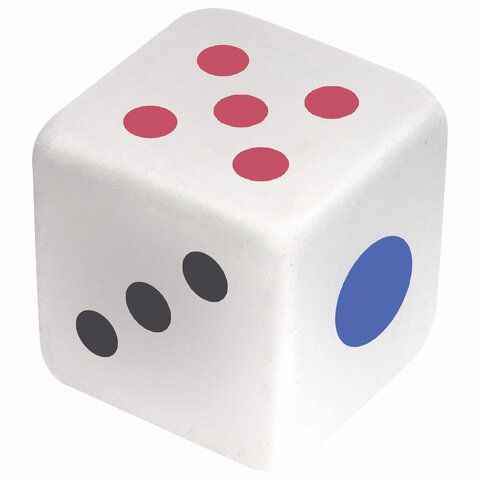 Ластик BRAUBERG 24 шт. &quot;Cubo&quot;, 24х24х24 мм, белый, ассорти, 223605