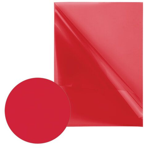 Папка-уголок BRAUBERG 25 шт., красная 0,10 мм, 223967