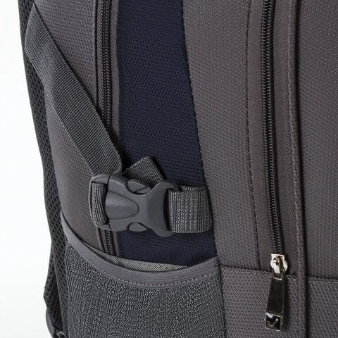 Рюкзак BRAUBERG URBAN универсальный, 2 отделения, &quot;MainStream 1&quot;, серо-синий, 45х32х19 см, 224445