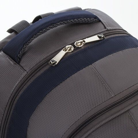 Рюкзак BRAUBERG URBAN универсальный, 2 отделения, &quot;MainStream 1&quot;, серо-синий, 45х32х19 см, 224445