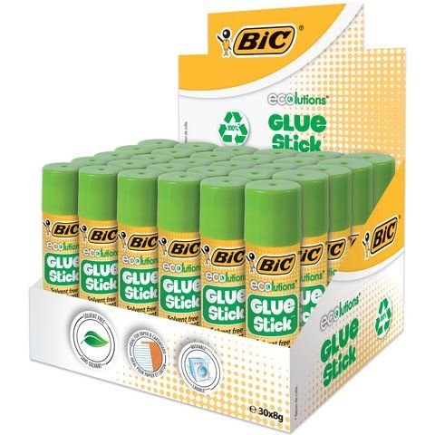 Клей-карандаш BIC 5 шт. &quot;ECOlutions&quot;, 8 г, с ароматом яблока, 8923442.