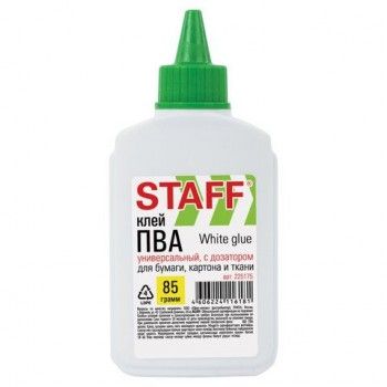 Клей ПВА STAFF 10 шт. EVERYDAY, 85 г, с дозатором, 225175