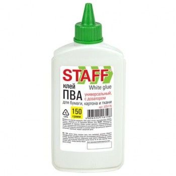 Клей ПВА STAFF 5 шт. EVERYDAY, 150 г, с дозатором, 225176