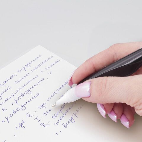 Ручка-корректор BRAUBERG 2 шт., 8 мл, металлический наконечник, черный корпус, 225214