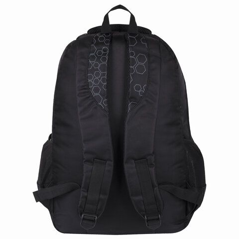 Рюкзак BRAUBERG DELTA универсальный, 3 отделения, &quot;Element&quot;, черный, 47х31х16 см, 225289