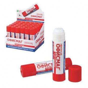 Клей-карандаш ОФИСМАГ 3 шт., 9 г, 225962