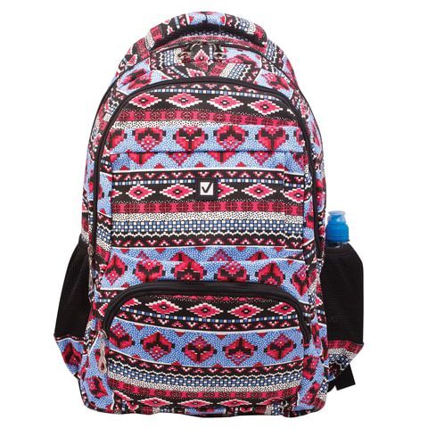 Рюкзак BRAUBERG CANVAS универсальный, 2 отделения, &quot;Фигуры&quot;, канвас, 47х32х14 см, 226353