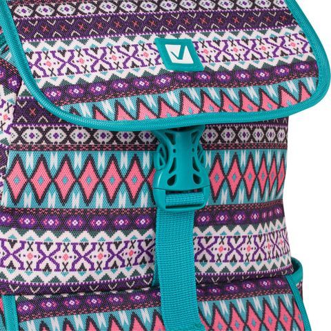 Рюкзак BRAUBERG TRACE универсальный, с клапаном, узоры, &quot;Rhombus&quot;, 34х25,5х12,5 см, 226358