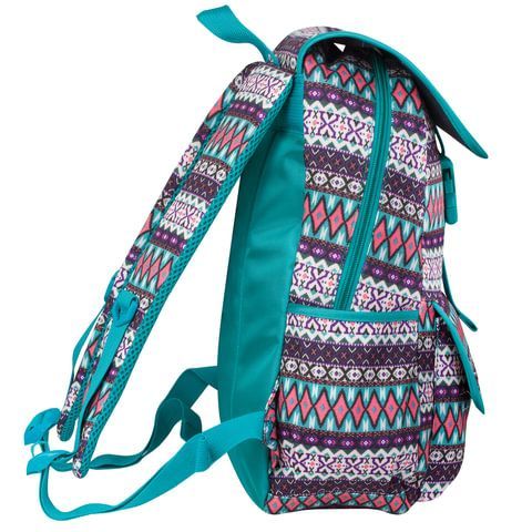Рюкзак BRAUBERG TRACE универсальный, с клапаном, узоры, &quot;Rhombus&quot;, 34х25,5х12,5 см, 226358