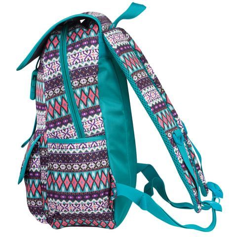 Рюкзак BRAUBERG TRACE универсальный, с клапаном, узоры, &quot;Rhombus&quot;, 34х25,5х12,5 см, 226358