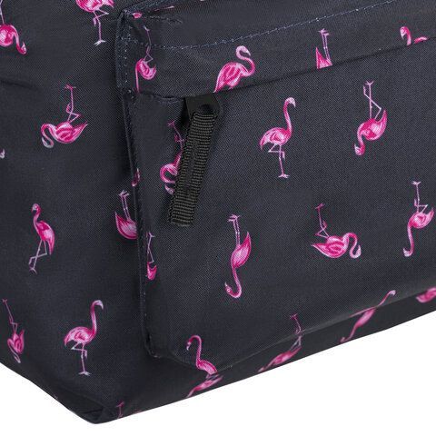 Рюкзак BRAUBERG СИТИ-ФОРМАТ универсальный, &quot;Flamingo&quot;, синий, 41х32х14 см, 226404