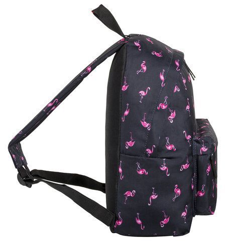 Рюкзак BRAUBERG СИТИ-ФОРМАТ универсальный, &quot;Flamingo&quot;, синий, 41х32х14 см, 226404