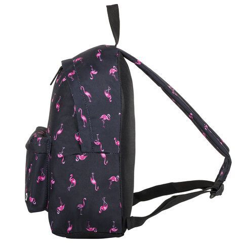 Рюкзак BRAUBERG СИТИ-ФОРМАТ универсальный, &quot;Flamingo&quot;, синий, 41х32х14 см, 226404