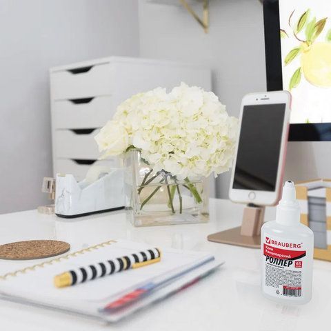 Клей-роллер канцелярский BRAUBERG 10 шт. (для бумаги, картона), 65 г, 226757