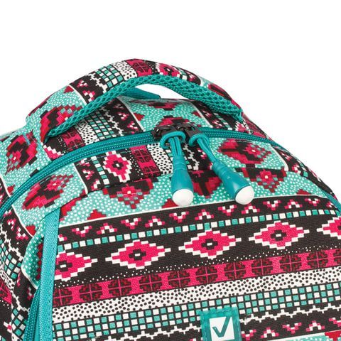 Рюкзак BRAUBERG CANVAS универсальный, 2 отделения, &quot;Орнамент&quot;, канвас, 47х32х14 см, 227070