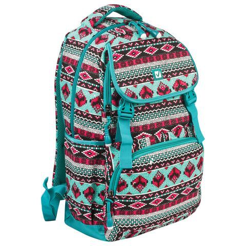 Рюкзак BRAUBERG CANVAS универсальный, 2 отделения, &quot;Орнамент&quot;, канвас, 47х32х14 см, 227070