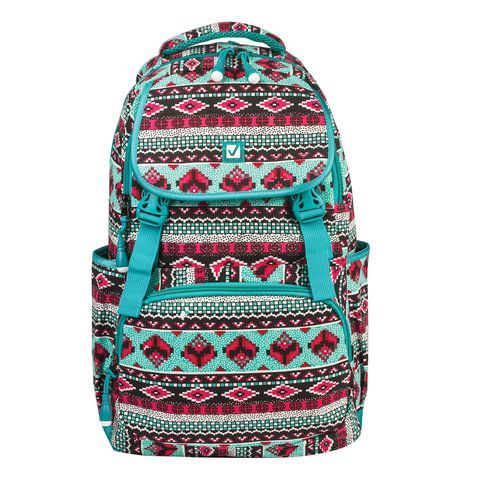 Рюкзак BRAUBERG CANVAS универсальный, 2 отделения, &quot;Орнамент&quot;, канвас, 47х32х14 см, 227070