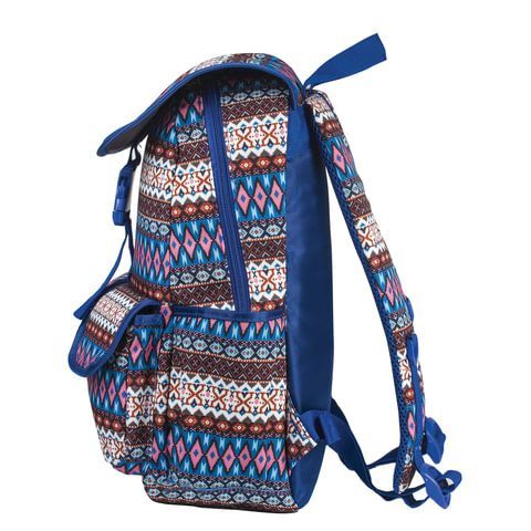 Рюкзак BRAUBERG TRACE универсальный, с клапаном, узоры, &quot;Ethnic&quot;, 34х25х12 см, 227075