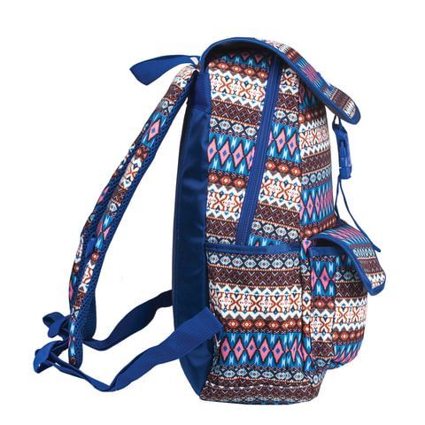 Рюкзак BRAUBERG TRACE универсальный, с клапаном, узоры, &quot;Ethnic&quot;, 34х25х12 см, 227075
