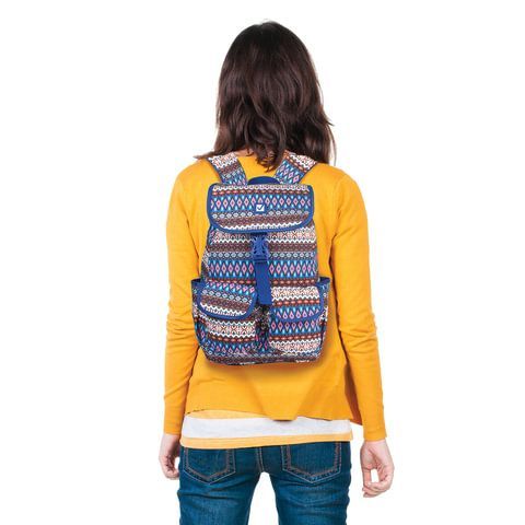 Рюкзак BRAUBERG TRACE универсальный, с клапаном, узоры, &quot;Ethnic&quot;, 34х25х12 см, 227075