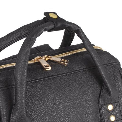 Рюкзак BRAUBERG CELEBRITY универсальный, экокожа, длинные ручки, черный, 34х23х15 см, 227081