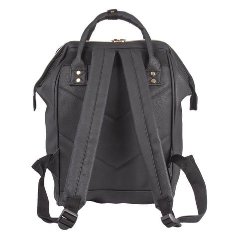 Рюкзак BRAUBERG CELEBRITY универсальный, экокожа, длинные ручки, черный, 34х23х15 см, 227081
