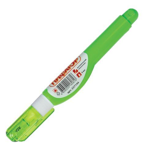 Ручка-корректор ПИФАГОР 12 шт., 4 мл, металлический наконечник, 227144