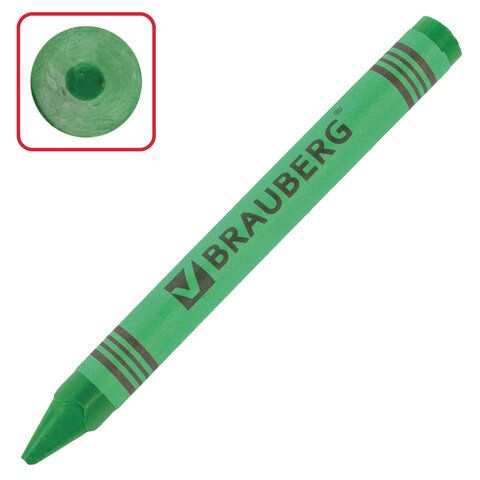 Восковые мелки BRAUBERG 8 шт. &quot;АКАДЕМИЯ&quot;, НАБОР 6 цветов, 227282