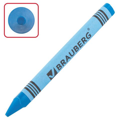 Восковые мелки BRAUBERG 6 шт. &quot;АКАДЕМИЯ&quot;, НАБОР 12 цветов, 227283