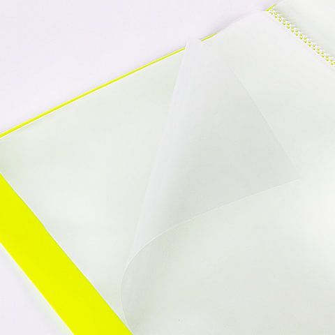 Папка 40 вкладышей BRAUBERG &quot;Neon&quot;, 25 мм, неоновая желтая, 700 мкм, 227453