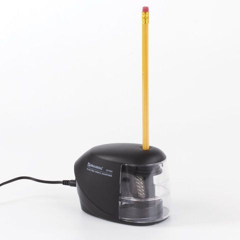 Точилка электрическая BRAUBERG &quot;ORIGINAL&quot;, питание 220 В/4 батарейки АА, фрезерный механизм, 227565