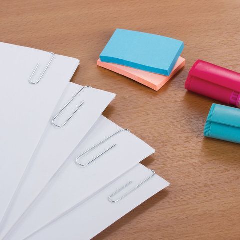 Скрепки большие 50 мм, BRAUBERG 2 шт., оцинкованные, 50 шт., в картонной коробке, 227589