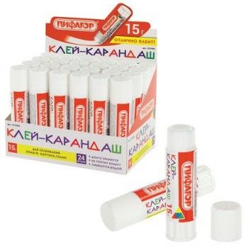 Клей-карандаш ПИФАГОР 8 шт., 15 г, 227609