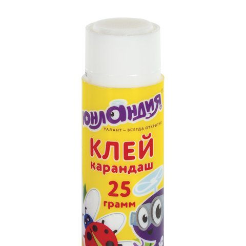 Клей-карандаш ЮНЛАНДИЯ 3 шт. &quot;ЮНЛАНДИК И БОЖЬЯ КОРОВКА&quot;, 25 г, улучшенный, 227612