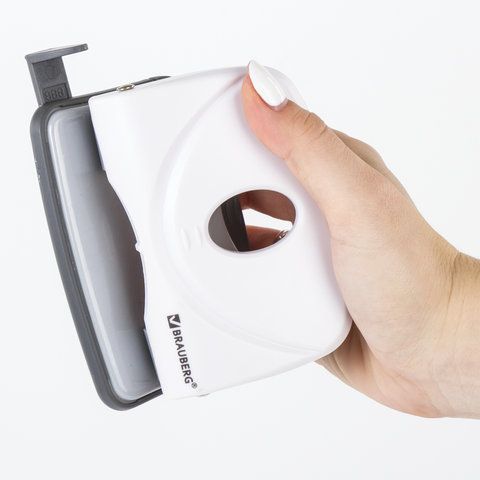 Дырокол BRAUBERG &quot;Original&quot;, до 20 листов, белый, 227787