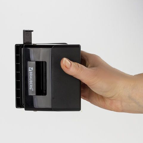 Дырокол BRAUBERG &quot;Black Jack&quot;, до 20 листов, черный, 227796