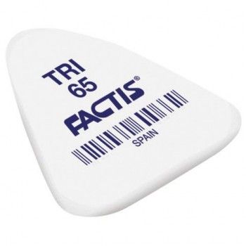 Ластик FACTIS 65 шт. TRI 65 (Испания), 36х33х6 мм, ассорти, треугольный, PNFTRI65