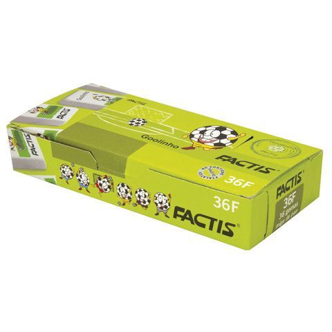Ластик FACTIS 36 шт. Goolinho (Испания), 40х24х10 мм, белый, прямоугольный, CNF36F