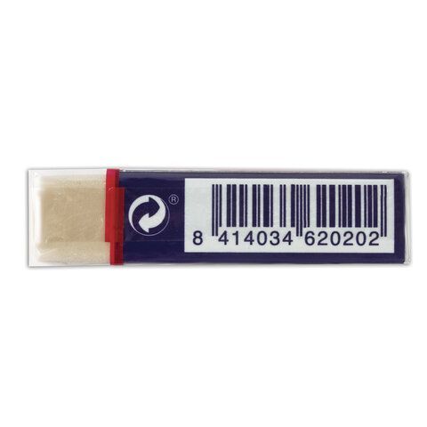 Ластик FACTIS 5 шт. Softer S 20 (Испания), 56х24х14 мм, белый, прямоугольный, картонный держатель, CMFS20