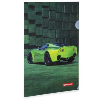 Папка-уголок BRAUBERG 3 шт. "SPORT CAR", А4, 150 мкм, цветная печать, 228044