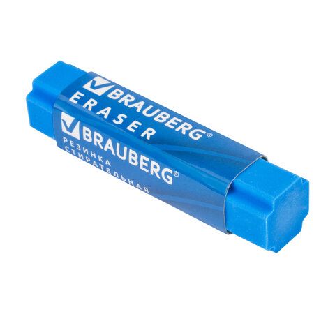 Ластик BRAUBERG 4 шт. &quot;X-Erase&quot;, 68х15х15 мм, цвет ассорти, экологичный ПВХ, 228066