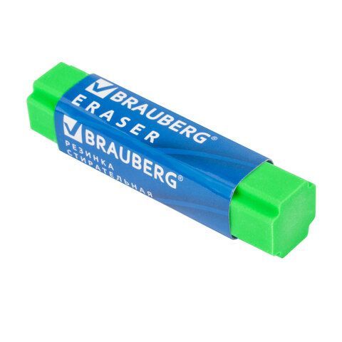 Ластик BRAUBERG 4 шт. &quot;X-Erase&quot;, 68х15х15 мм, цвет ассорти, экологичный ПВХ, 228066