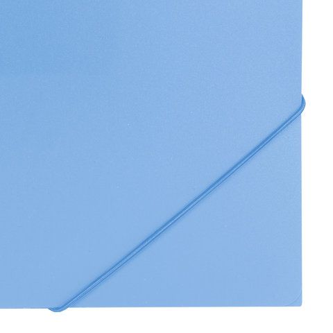 Папка на резинках BRAUBERG 2 шт. &quot;Office&quot;, голубая, до 300 листов, 500 мкм, 228078