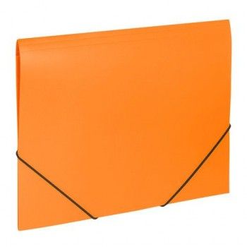 Папка на резинках BRAUBERG 2 шт. "Office", оранжевая, до 300 листов, 500 мкм, 228084