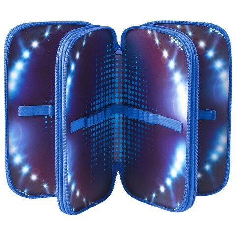 Пенал ПИФАГОР, 3 отделения, ламинированный картон, 19х11 см, &quot;Stadium&quot;, 228110